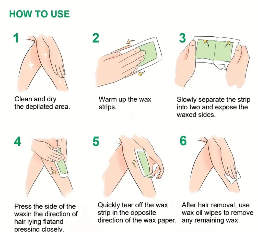 Miniatura 5 de Tiras de cera depiladora facial x 10
